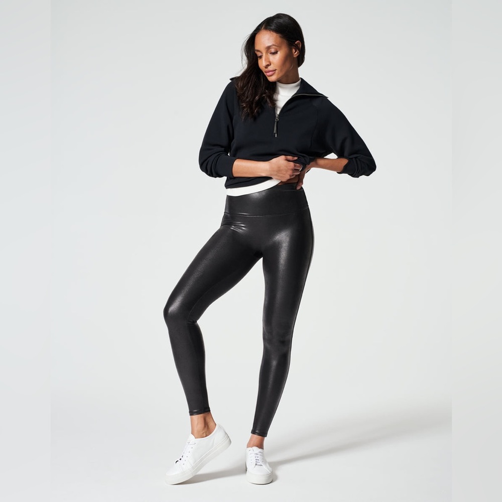 Spanx Faux Leather Leggings- XS